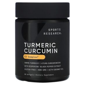 Sports Research C3 Complex Turmeric Curcumin 500 mg 60 viên 023249004585
