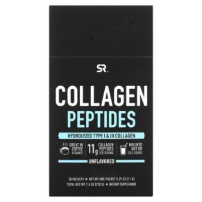 Sports Research Collagen Peptides Unflavored 20 Packets 0.39 oz (11 g) Each 023249010913