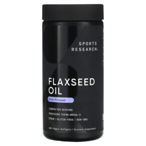 Sports Research Flaxseed Oil 1.200 mg 180 viên 023249011255