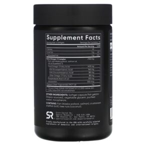 Sports Research Keto Omega-3 with Salmon Oil 120 Softgels 023249012337