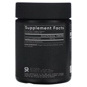 Sports Research NAC N-Acetyl-Cysteine 600 mg 90 Veggie Capsules 023249091561