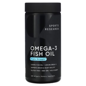 Sports Research Omega-3 Fish Oil Triple Strength 180 viên 023249091530