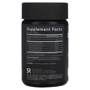 Sports Research Omega-3 Fish Oil Triple Strength 30 Softgels 023249091523