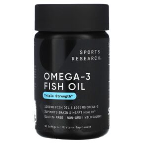 Sports Research Omega-3 Fish Oil Triple Strength 30 viên 023249091523