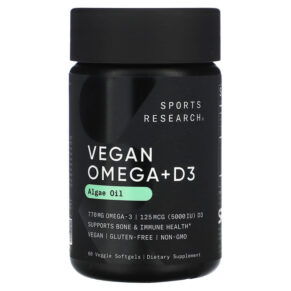 Sports Research Vegan Omega + D3 60 viên 023249091585