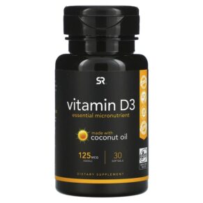 Sports Research Vitamin D3 125 mcg (5.000 IU) 30 viên 023249010142