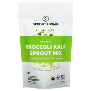 Sprout Living Organic Broccoli Kale Sprout Mix 4 oz (113 g) 852457007015