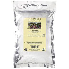 Starwest Botanicals Organic Barley Grass Powder 1 lb (453.6 g) 767963073051