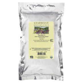 Starwest Botanicals Organic Wheat Grass Powder 1 lb (453.6 g) 767963073495