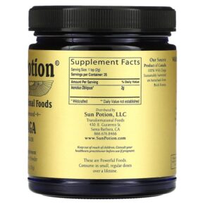 Sun Potion Chaga Raw Mushroom Powder Wild Harvested 2.5 oz (70 g) 850001146043