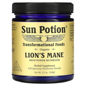 Sun Potion Organic Lion's Mane 3.5 oz (100 g) 850001146104
