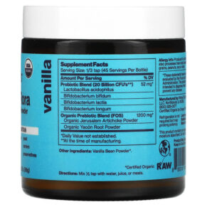Sunbiotics Friendlier Flora Probiotic & Prebiotic Powder Vanilla 2 oz (56 g) 3 Sunbiotics Friendlier Flora Probiotic & Prebiotic Powder Vanilla 2 oz (56 g) 850018464956