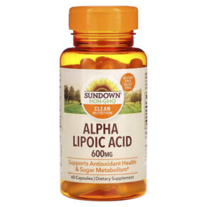 Sundown Naturals Alpha Lipoic Acid 600 mg 60 viên 030768179656