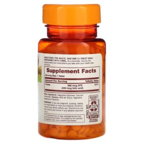 Sundown Naturals Folate 666 mcg DFE 350 Tablets 030768040697