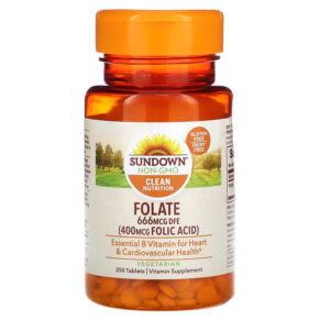 Sundown Naturals Folate 666 mcg DFE 350 viên 030768040697