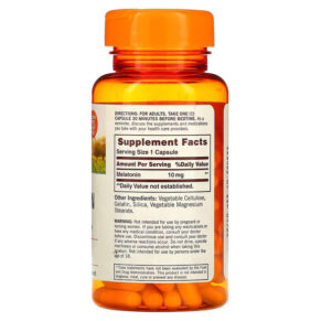 Sundown Naturals Melatonin 10 mg 90 Capsules 030768194840