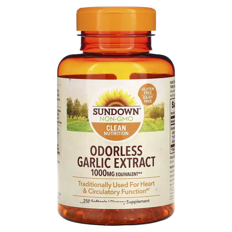 Sundown Naturals Odorless Garlic Extract 1.000 mg 250 Softgels 1 Sundown Naturals Odorless Garlic Extract 1.000 mg 250 viên 030768055332