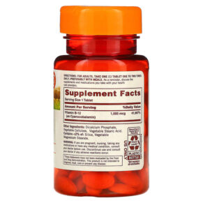 Sundown Naturals Time Release Vitamin B12 1.000 mcg 120 Tablets 030768035457