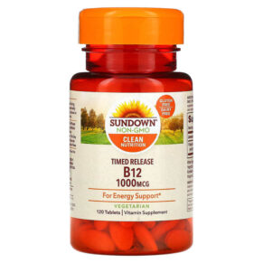 Sundown Naturals Time Release Vitamin B12 1.000 mcg 120 viên 030768035457