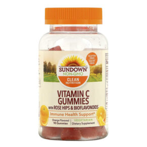 Sundown Naturals Vitamin C + Rose Hips & Bioflavonoids Orange Flavored 90 viên 030768533007