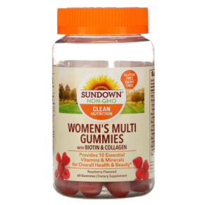 Sundown Naturals Women's Multivitamin + Biotin Raspberry Flavored 60 viên 030768567668