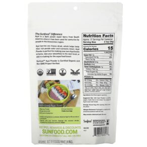 Sunfood Organic Acai Powder 4 oz (113 g) 803813806018