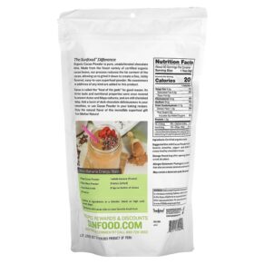 Sunfood Organic Cacao Powder 1 lb (454 g) 3 Sunfood Organic Cacao Powder 1 lb (454 g) 803813035029