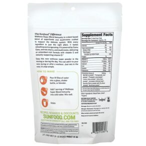 Sunfood Organic Wellness Super Blend Immunity 8 oz (227 g) 803813102806