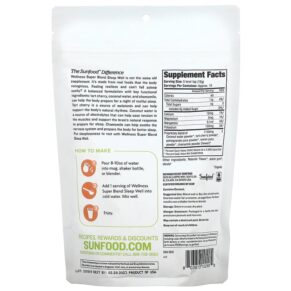 Sunfood Organic Wellness Super Blend Sleep Well 8 oz (227 g) 803813102905