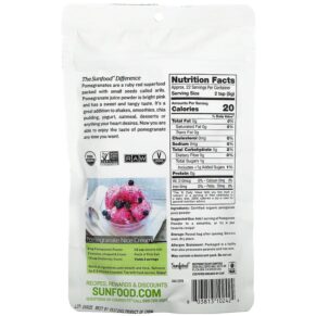 Sunfood Raw Organic Pomegranate Powder 4 oz (113 g) 803813102424