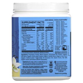 Sunwarrior Warrior Blend Protein Vanilla 13.2 oz (375 g) 814784024301