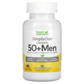 Super Nutrition SimplyOne 50+ Men Multivitamin + Supporting Herbs Wild-Berry 90 viên 033739002878