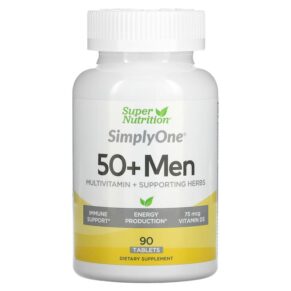 Super Nutrition SimplyOne Men’s 50+ Multivitamin + Supporting Herbs 90 viên 033739001963