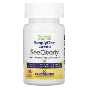 Super Nutrition SimplyOne See Clearly Triple Power Vision Formula Wild-Berry Flavor 30 viên 033739002649