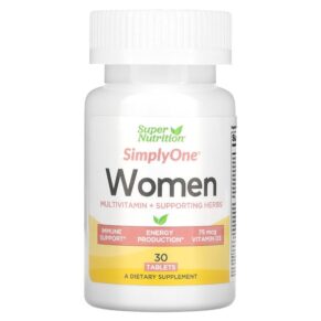 Super Nutrition SimplyOne Women's Multivitamin + Supporting Herbs 30 viên 033739002120