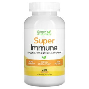 Super Nutrition Super Immune Immune-Strengthening Multivitamin + Glutathione 240 viên 898220020157