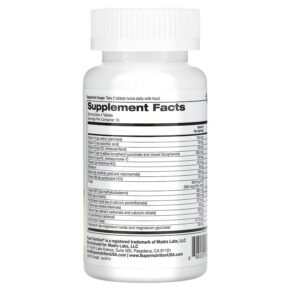 Super Nutrition Super Immune Immune-Strengthening Multivitamin with Glutathione 60 Tablets 898220020140