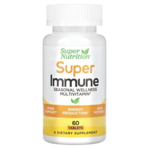 Super Nutrition Super Immune Immune-Strengthening Multivitamin + Glutathione 60 viên 898220020140