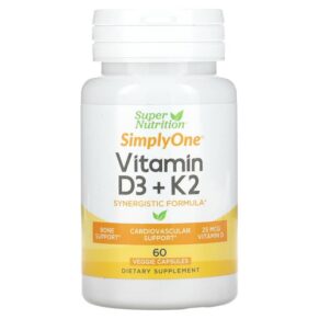 Super Nutrition Vitamin D3 + K2 60 viên 898220021239