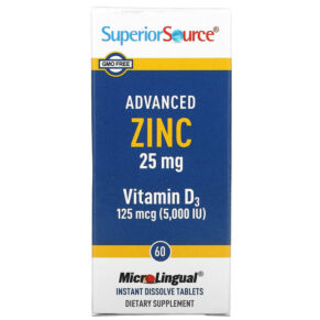Superior Source Advanced Zinc Vitamin D3 60 viên 076635921201