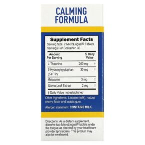 Superior Source Calming Formula 60 MicroLingual Instant Dissolve Tablets 076635903658