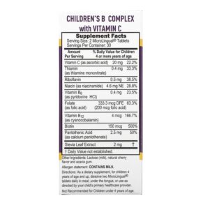 Superior Source Children's B Complex with Vitamin C 60 MicroLingual Instant Dissolve Tablets 3 Superior Source Children's B Complex with Vitamin C 60 MicroLingual Instant Dissolve Tablets 076635900800