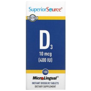 Superior Source D3 10 mcg (400 IU) 100 viên 076635904501