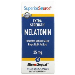 Superior Source Extra Strength Melatonin 25 mg 60 viên 076635921003