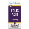 Superior Source Folic Acid 1.200 mcg 100 MicroLingual Instant Dissolve Tablets 4 Superior Source Folic Acid 1.200 mcg 100 viên 076635908400