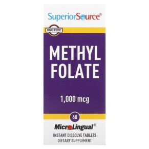 Superior Source Methyl Folate 1.000 mcg 60 Instant Dissolve viên 076635902507