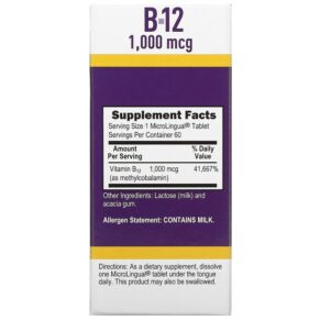Superior Source Methylcobalamin B-12 1.000 mcg 60 MicroLingual Instant Dissolve Tablets 076635906703