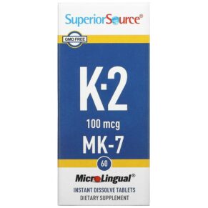 Superior Source Vitamin K-2 100 mcg 60 viên 076635904303