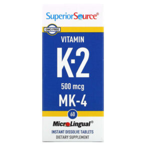 Superior Source Vitamin K-2 500 mcg 60 viên 076635904105