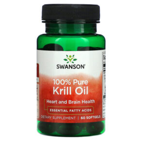 Swanson 100% Pure Krill Oil 60 viên 087614170596